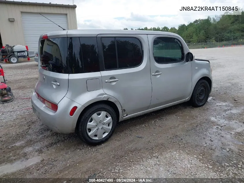 2010 Nissan Cube 1.8S VIN: JN8AZ2KR4AT150845 Lot: 40427495