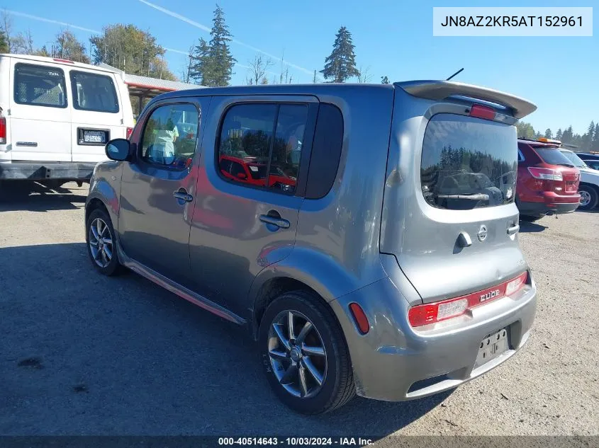 2010 Nissan Cube 1.8 Krom VIN: JN8AZ2KR5AT152961 Lot: 40514643