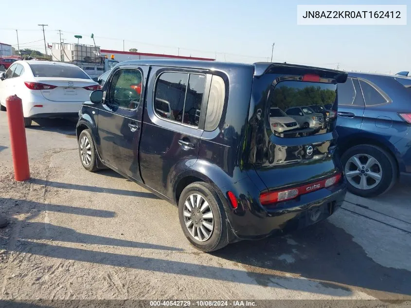 2010 Nissan Cube 1.8S VIN: JN8AZ2KR0AT162412 Lot: 40542729