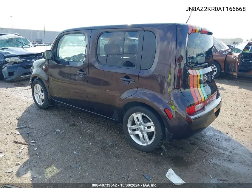 2010 Nissan Cube S/Sl/Krom VIN: JN8AZ2KR0AT166668 Lot: 40739542