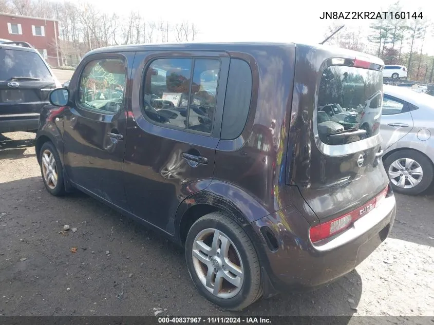 2010 Nissan Cube 1.8Sl VIN: JN8AZ2KR2AT160144 Lot: 40837967