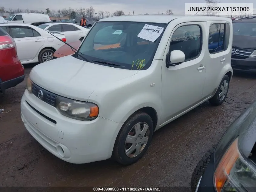 2010 Nissan Cube 1.8S VIN: JN8AZ2KRXAT153006 Lot: 40900508