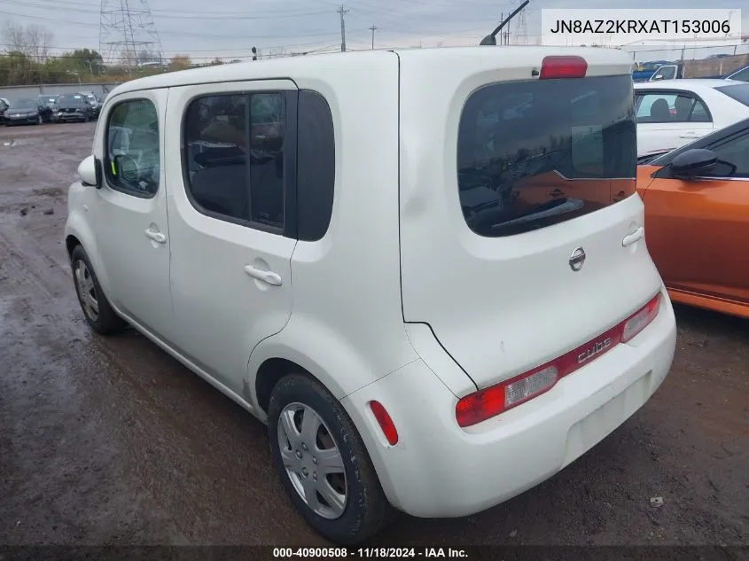 2010 Nissan Cube 1.8S VIN: JN8AZ2KRXAT153006 Lot: 40900508