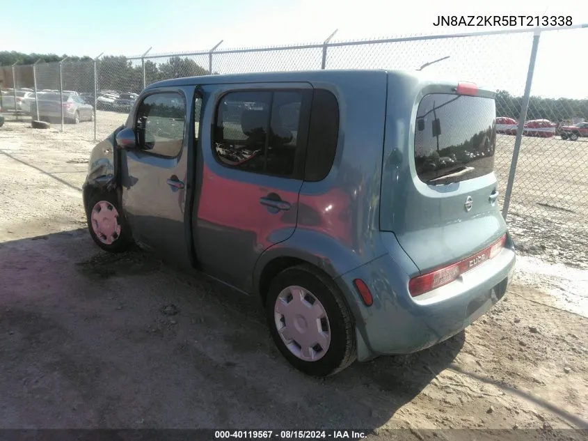 2011 Nissan Cube 1.8S VIN: JN8AZ2KR5BT213338 Lot: 40119567