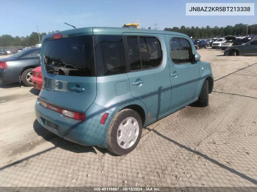 2011 Nissan Cube 1.8S VIN: JN8AZ2KR5BT213338 Lot: 40119567