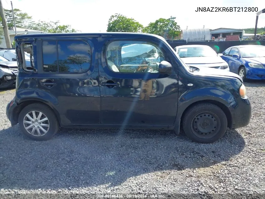 2011 Nissan Cube 1.8S VIN: JN8AZ2KR6BT212800 Lot: 40146436