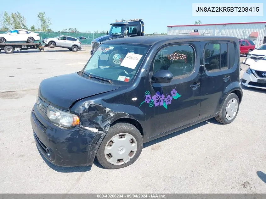 2011 Nissan Cube 1.8S VIN: JN8AZ2KR5BT208415 Lot: 40266234