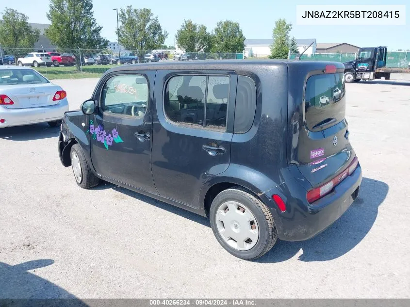 2011 Nissan Cube 1.8S VIN: JN8AZ2KR5BT208415 Lot: 40266234