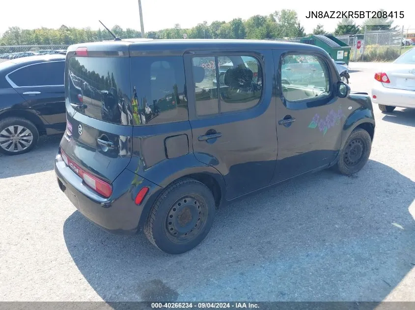 2011 Nissan Cube 1.8S VIN: JN8AZ2KR5BT208415 Lot: 40266234