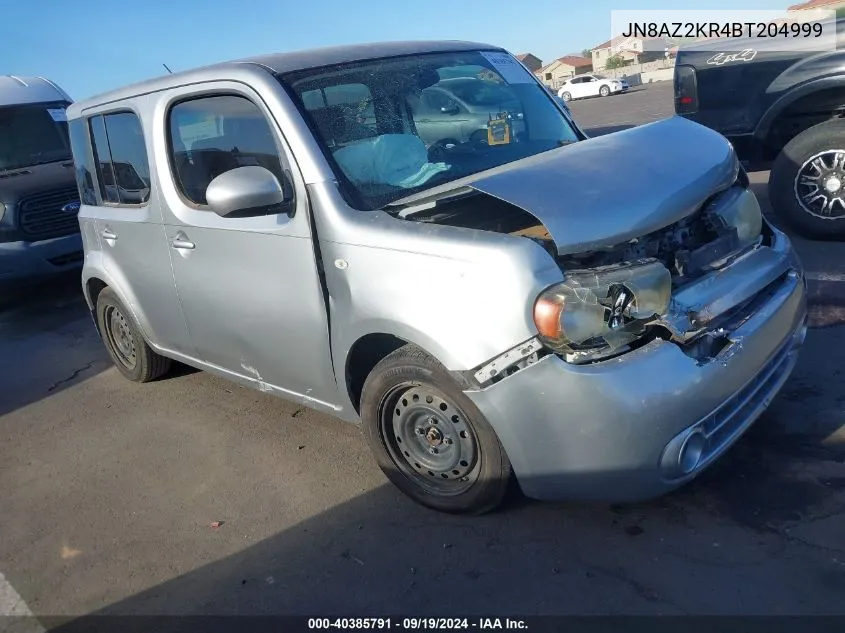 2011 Nissan Cube 1.8S VIN: JN8AZ2KR4BT204999 Lot: 40385791