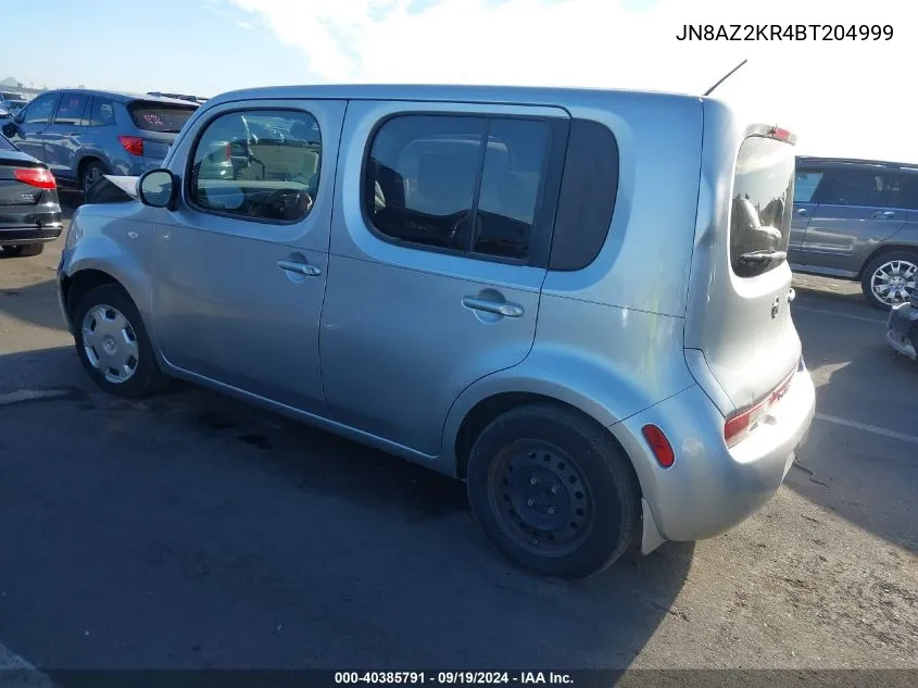 2011 Nissan Cube 1.8S VIN: JN8AZ2KR4BT204999 Lot: 40385791