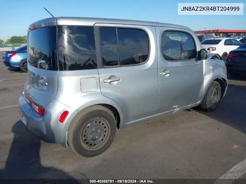 2011 Nissan Cube 1.8S VIN: JN8AZ2KR4BT204999 Lot: 40385791