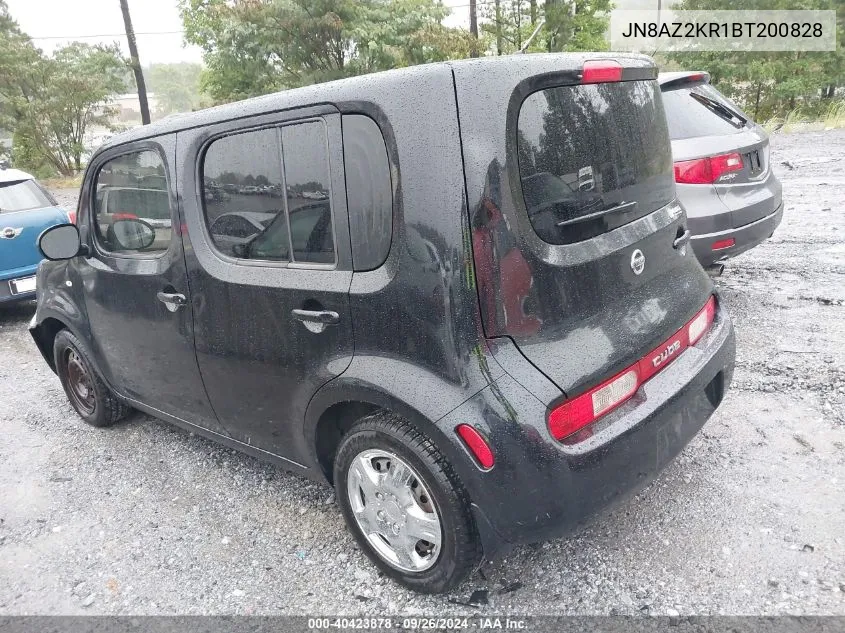 2011 Nissan Cube 1.8S VIN: JN8AZ2KR1BT200828 Lot: 40423878