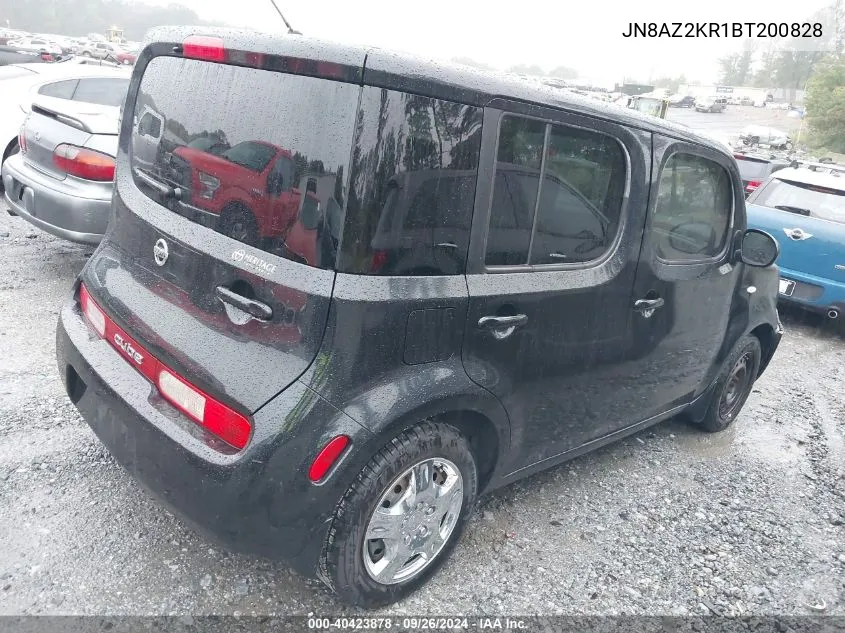 2011 Nissan Cube 1.8S VIN: JN8AZ2KR1BT200828 Lot: 40423878