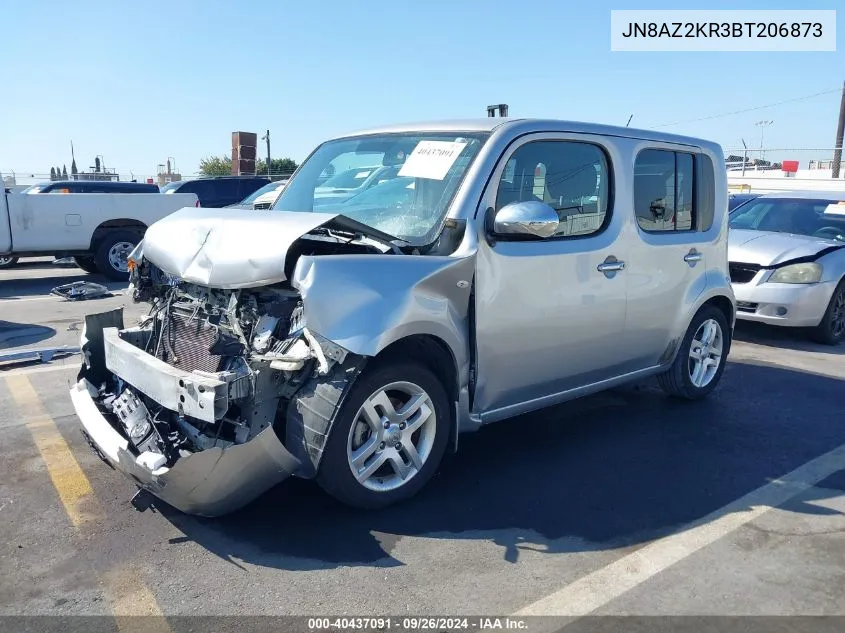 2011 Nissan Cube 1.8Sl VIN: JN8AZ2KR3BT206873 Lot: 40437091