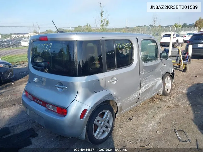 2011 Nissan Cube 1.8Sl VIN: JN8AZ2KR3BT201589 Lot: 40454837