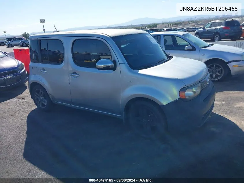 2011 Nissan Cube 1.8Sl VIN: JN8AZ2KR5BT206468 Lot: 40474165