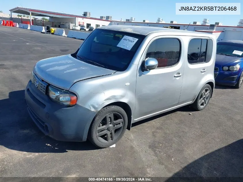 2011 Nissan Cube 1.8Sl VIN: JN8AZ2KR5BT206468 Lot: 40474165