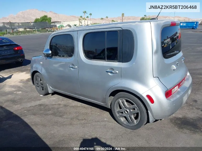 2011 Nissan Cube 1.8Sl VIN: JN8AZ2KR5BT206468 Lot: 40474165