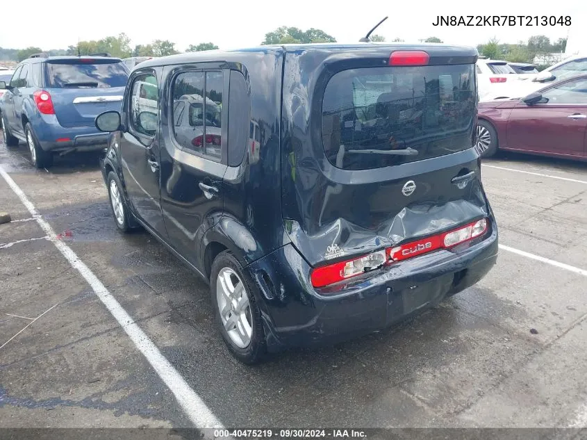 2011 Nissan Cube 1.8Sl VIN: JN8AZ2KR7BT213048 Lot: 40475219