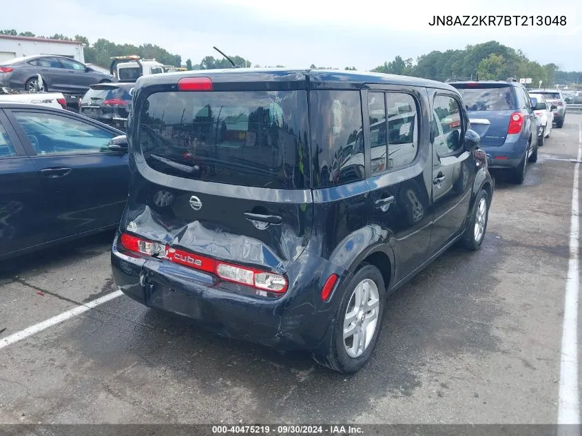 2011 Nissan Cube 1.8Sl VIN: JN8AZ2KR7BT213048 Lot: 40475219