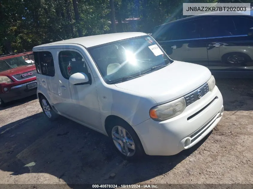 2011 Nissan Cube 1.8Sl VIN: JN8AZ2KR7BT202003 Lot: 40578324