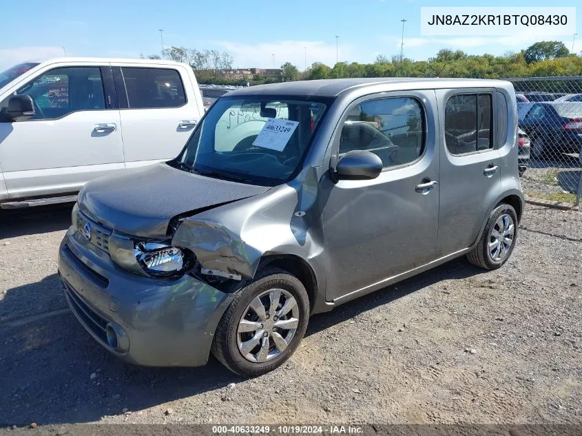 2011 Nissan Cube 1.8S VIN: JN8AZ2KR1BTQ08430 Lot: 40633249