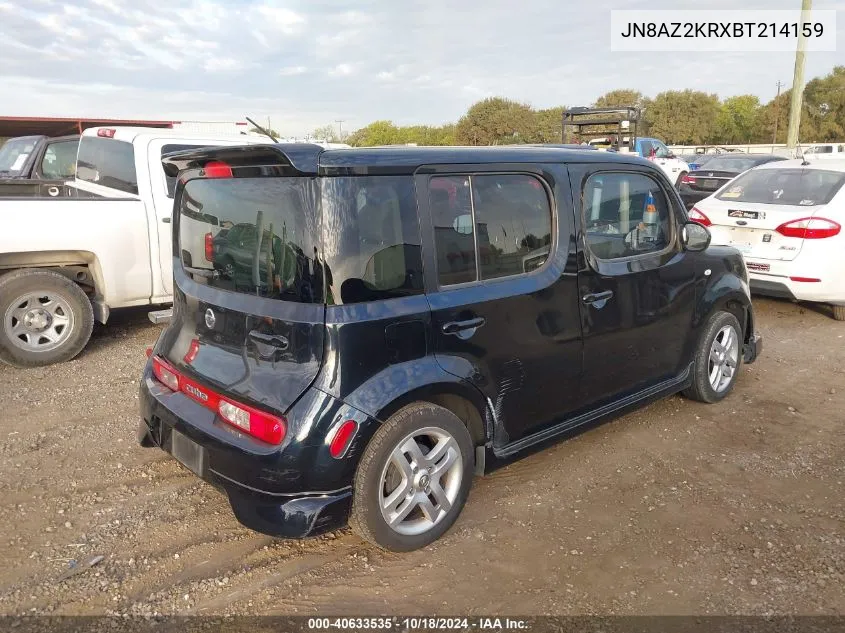 2011 Nissan Cube 1.8S VIN: JN8AZ2KRXBT214159 Lot: 40633535