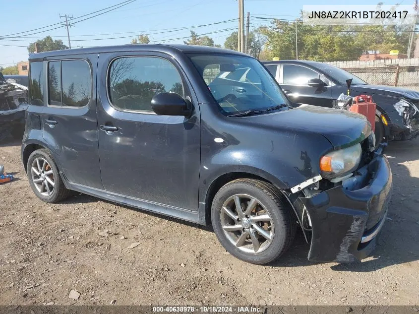 2011 Nissan Cube 1.8 Krom VIN: JN8AZ2KR1BT202417 Lot: 40638978