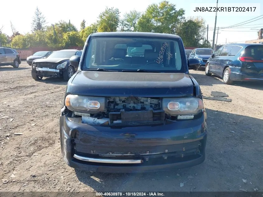 2011 Nissan Cube 1.8 Krom VIN: JN8AZ2KR1BT202417 Lot: 40638978