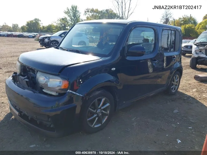 2011 Nissan Cube 1.8 Krom VIN: JN8AZ2KR1BT202417 Lot: 40638978