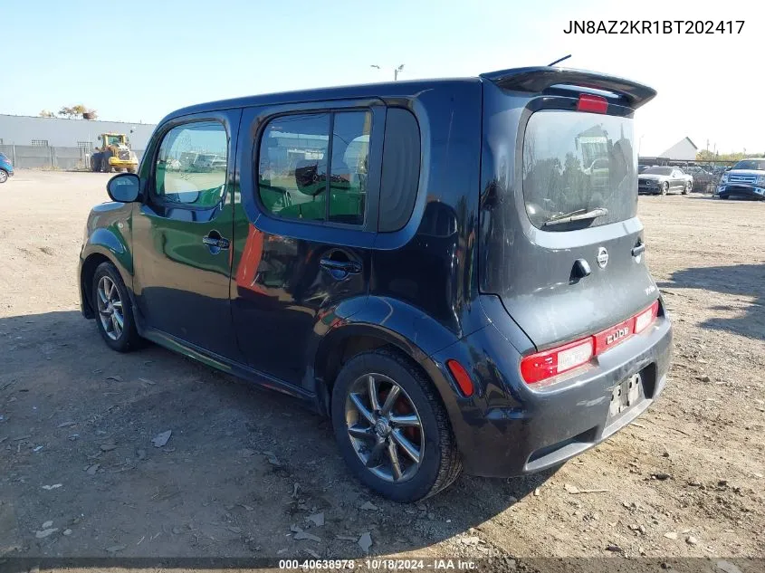 2011 Nissan Cube 1.8 Krom VIN: JN8AZ2KR1BT202417 Lot: 40638978