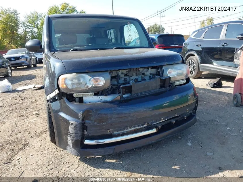 2011 Nissan Cube 1.8 Krom VIN: JN8AZ2KR1BT202417 Lot: 40638978