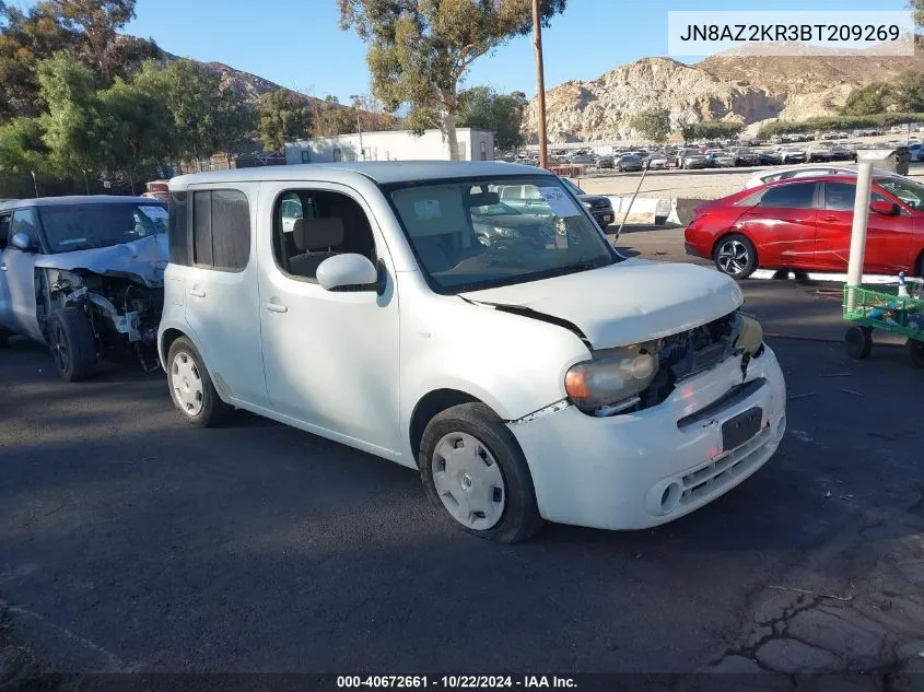 2011 Nissan Cube 1.8S VIN: JN8AZ2KR3BT209269 Lot: 40672661