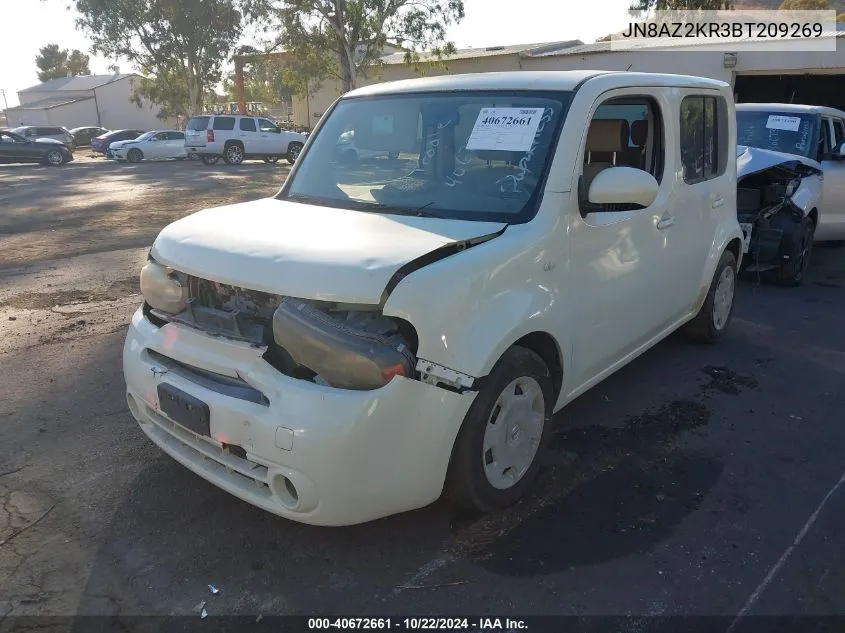 2011 Nissan Cube 1.8S VIN: JN8AZ2KR3BT209269 Lot: 40672661