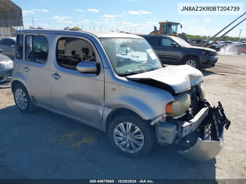 2011 Nissan Cube 1.8S VIN: JN8AZ2KR0BT204739 Lot: 40679865