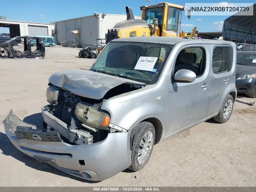 2011 Nissan Cube 1.8S VIN: JN8AZ2KR0BT204739 Lot: 40679865