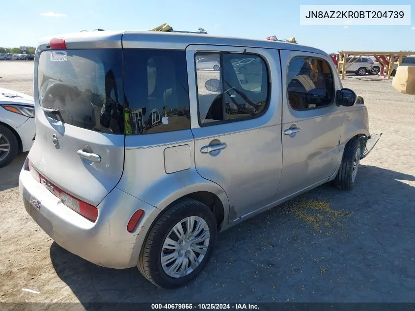 2011 Nissan Cube 1.8S VIN: JN8AZ2KR0BT204739 Lot: 40679865