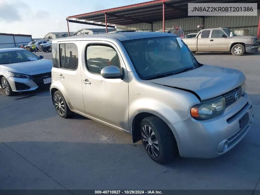 2011 Nissan Cube 1.8S VIN: JN8AZ2KR0BT201386 Lot: 40710827