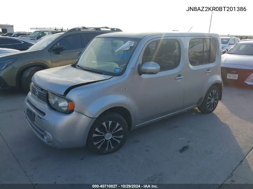 2011 Nissan Cube 1.8S VIN: JN8AZ2KR0BT201386 Lot: 40710827