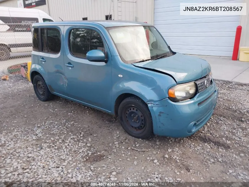 2011 Nissan Cube 1.8S VIN: JN8AZ2KR6BT208567 Lot: 40774245