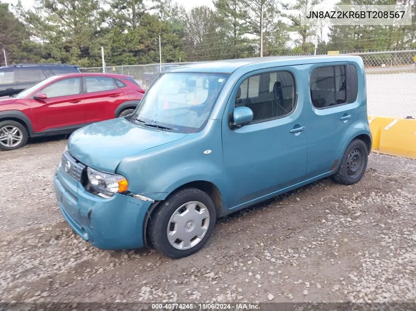 2011 Nissan Cube 1.8S VIN: JN8AZ2KR6BT208567 Lot: 40774245