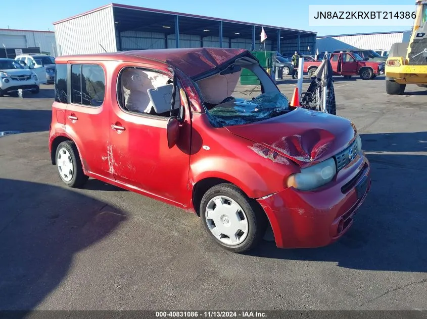 2011 Nissan Cube 1.8S VIN: JN8AZ2KRXBT214386 Lot: 40831086