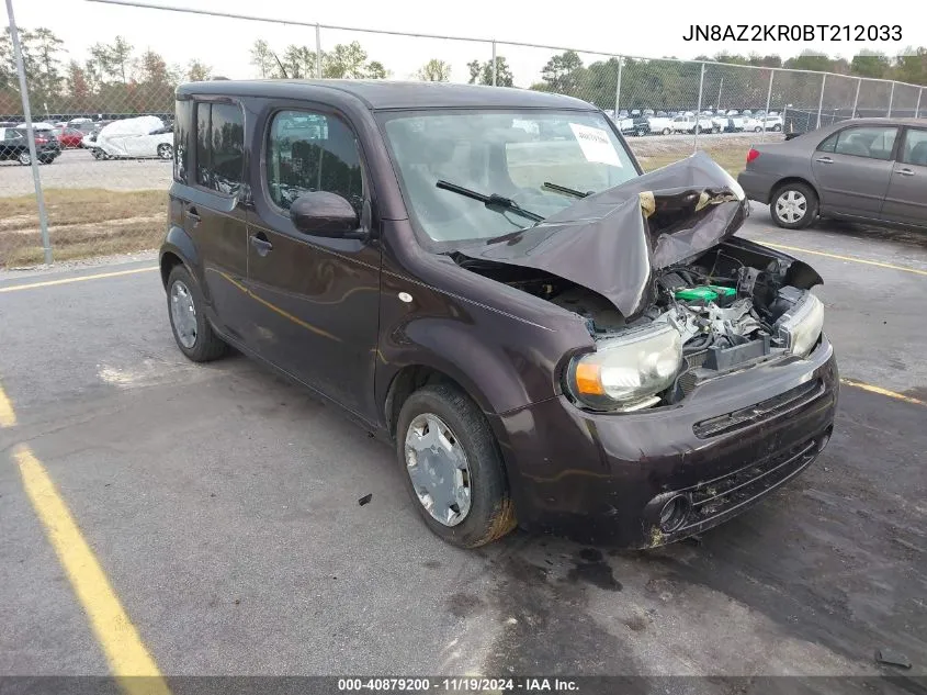 2011 Nissan Cube 1.8S VIN: JN8AZ2KR0BT212033 Lot: 40879200