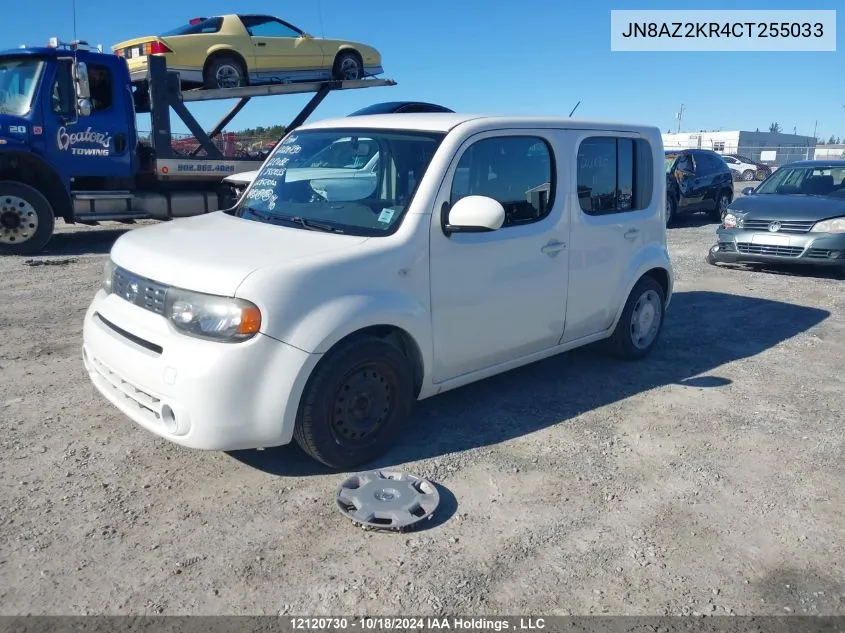 2012 Nissan Cube 1.8 S VIN: JN8AZ2KR4CT255033 Lot: 12120730