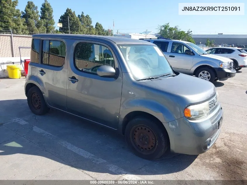 2012 Nissan Cube 1.8 S VIN: JN8AZ2KR9CT251091 Lot: 39600359