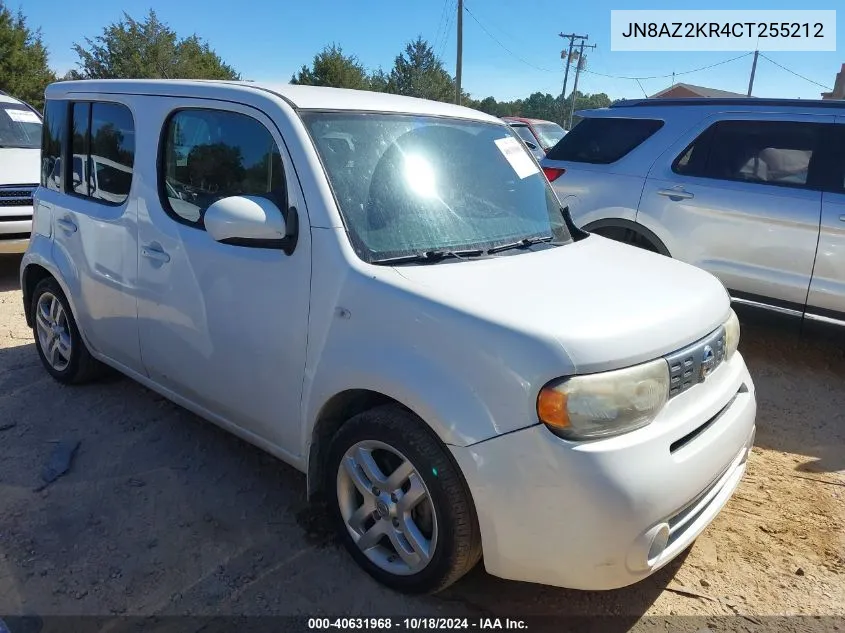 2012 Nissan Cube 1.8 Sl VIN: JN8AZ2KR4CT255212 Lot: 40631968