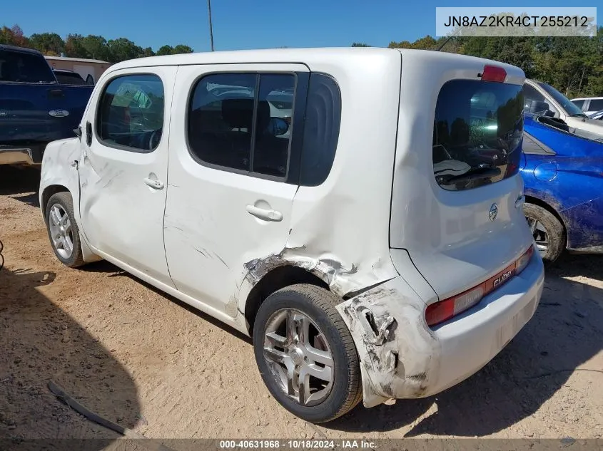 2012 Nissan Cube 1.8 Sl VIN: JN8AZ2KR4CT255212 Lot: 40631968