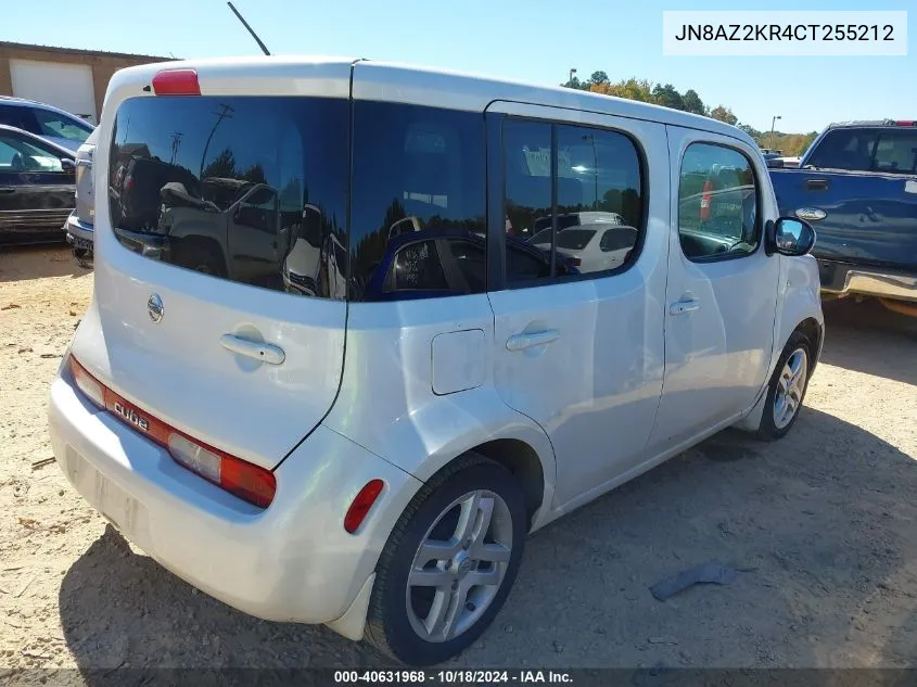 2012 Nissan Cube 1.8 Sl VIN: JN8AZ2KR4CT255212 Lot: 40631968