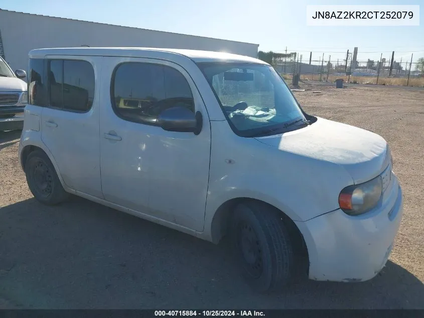 2012 Nissan Cube 1.8 S VIN: JN8AZ2KR2CT252079 Lot: 40715884